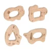 Lässig Bijtring Set - Little Mateys - FSC Hout - 4 stuks