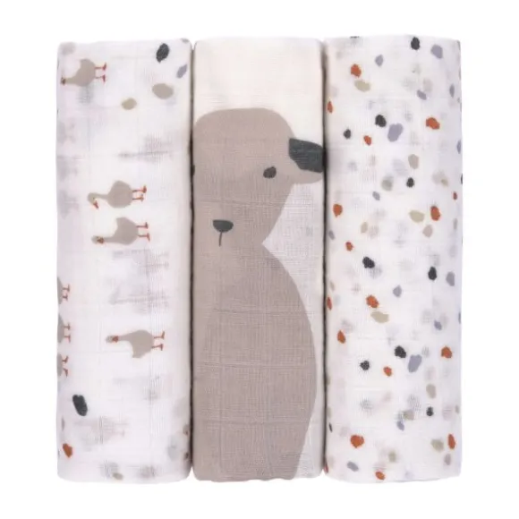 Lässig Tiny Farmer Explorer Speckles Swaddle 3 Stuks
