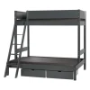 Manis-h VALE Combinatie Familiebed Met Lattenbodem 140 cm + 90 cm