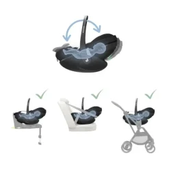 Maxi-Cosi Pebble 360 Pro 2 Autostoeltje - Twillic Graphite