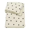 Meyco Baby Sweet Heart Wiegdeken - 75 x 100 cm - Pre-Washed Hydrofiel - Soft Sand