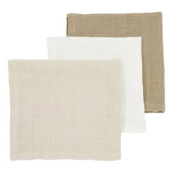 Meyco Baby Uni Inbakerdoek - 2 Stuks - Soft Sand/Greige