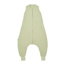 Meyco Baby Uni Zomer Slaapoverall Jumper - 104 cm - Pre-Washed Hydrofiel - Soft Olive