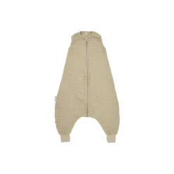 Meyco Baby Uni Zomer Slaapoverall Jumper - 104 cm - Pre-Washed Hydrofiel - Soft Olive