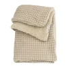 Meyco Wafel Teddy Ledikantdeken - 100 x 150 cm - Olive Green