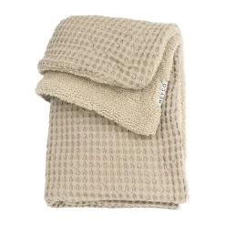 Meyco Wafel Teddy Ledikantdeken - 100 x 150 cm - Olive Green