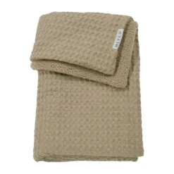 Meyco Wafel Teddy Ledikantdeken - 100 x 150 cm - Olive Green