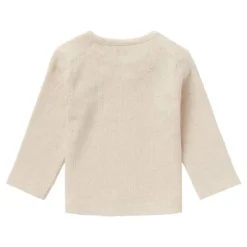 Noppies Rib Natal T-shirt Lange Mouwen Oatmeal Mt. 44