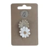 Ootje Kadootje Babyhaarclipje - Margrietje - Wit/Goud - 1 st.