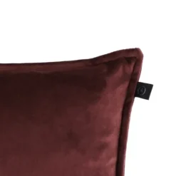 Overseas Middlestitch Kussen - 60 x 60 cm– Velours – Beige