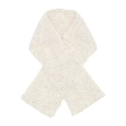 Puck Knit Pompom Muts - Woolwhite