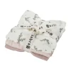 Sebra Hydrofiele Doeken Set - Powder Blossom Rose - 3 Stuks