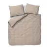 Town & Country Gingham Dekbedovertrek - 140 x 220 cm - Taupe