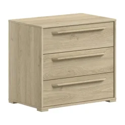 Vipack Commode 3 Laden - Sam - Eik