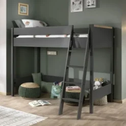 Vipack London Hoogslaper Wit 90 x 200 cm
