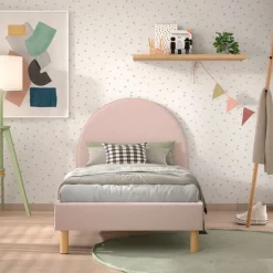 Vipack Moon Bed - 90 x 200 cm - Boucle Groen