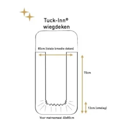 Witlof For Kids Velvet Rib Tuck-Inn Wiegdeken - Soft Sand