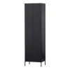 Woood Hoge Kast - New Gravure - Grenen Zwart