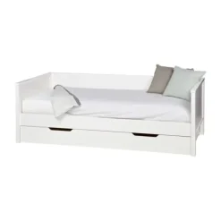 Woood Nikki & Jade Bedlade Wit 90 x 200 cm