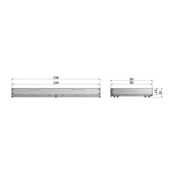 Woood Nikki & Jade Bedlade Wit 90 x 200 cm